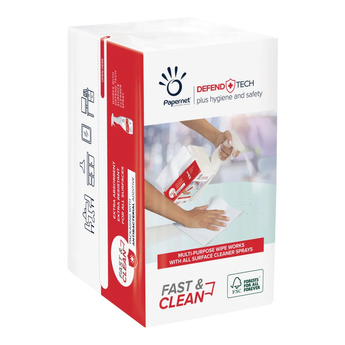 Papernet papieren handdoeken Fast & Clean, W-vouw, 33.25 x 21.60 cm