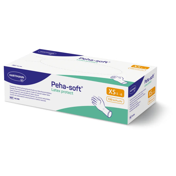 Peha-soft® Latex protect examination glove, powder-free