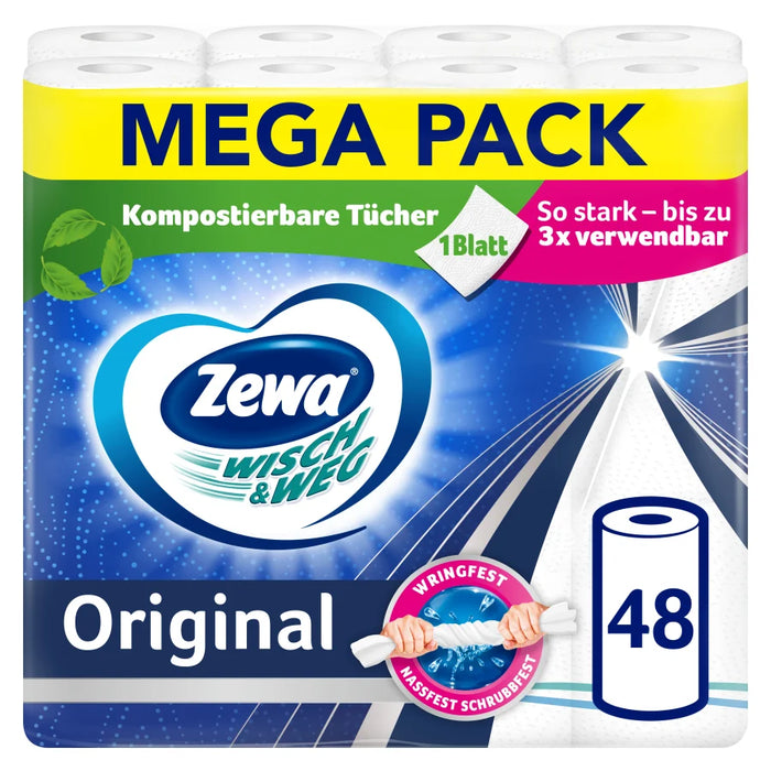 Zewa Wisch & Weg Kitchen Roll Original Large Pack