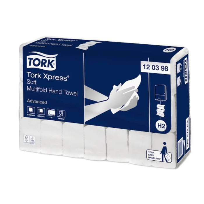 Tork Xpress® Multifold towels, H2 compatible, 2-ply