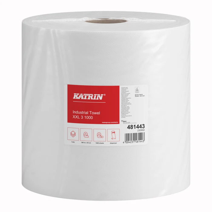 KATRIN industrial cleaning roll XXL 1000 sheets, 3-ply