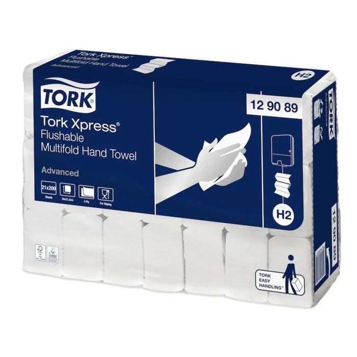 Tork Xpress® Multifold Paper Towels, Fast Dissolving, H2