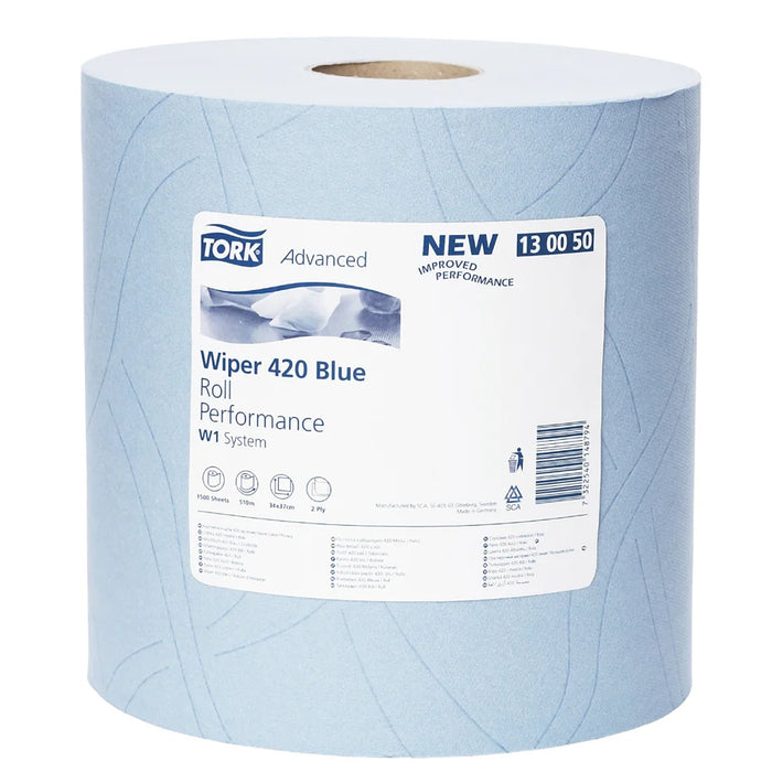 Tork Advanced Wiper 420, large roll, blue, W1