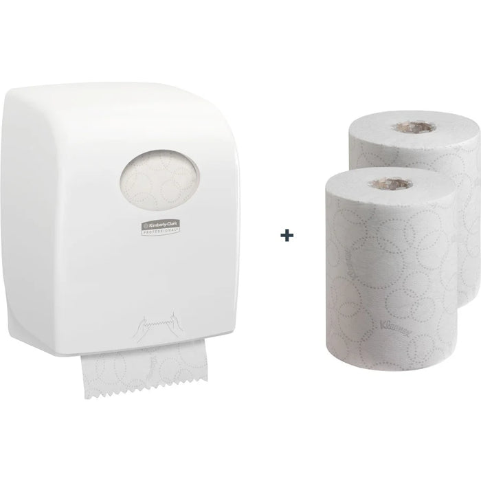 Kimberly-Clark speciale aanbieding set "Comfort" papieren handdoeken + dispenser