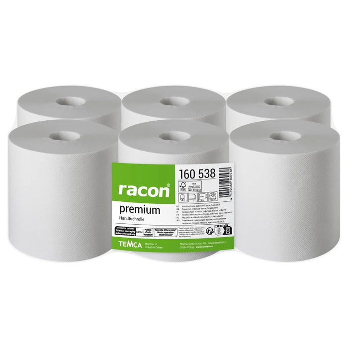 racon® premium towel roll, 20 x 36 cm, 2-ply, white