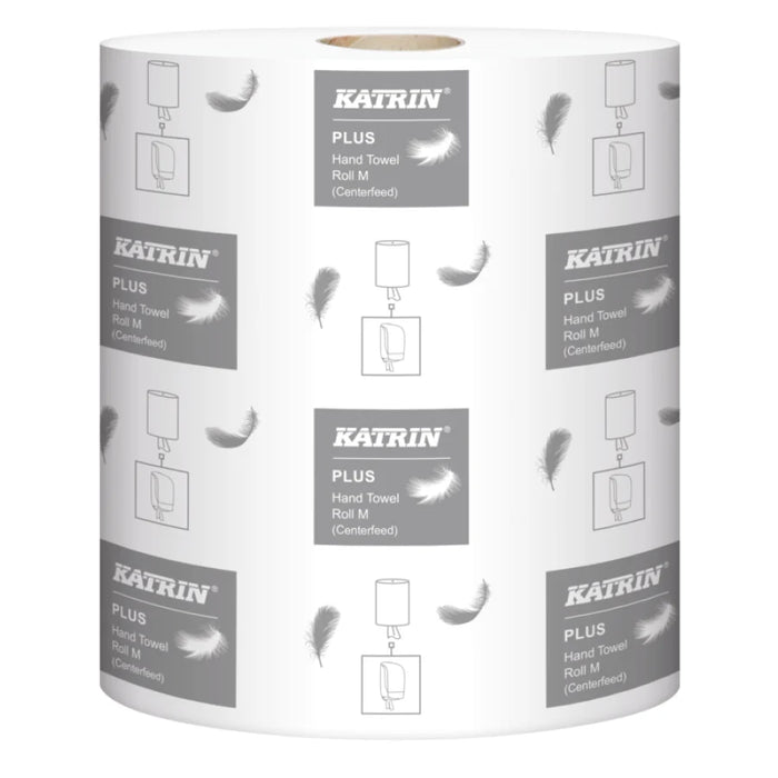 KATRIN Plus Centerfeed M 600 towel roll, 2-ply, 180 m, white