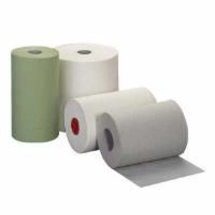 Roll towel paper, tissue 2-ply, bright white