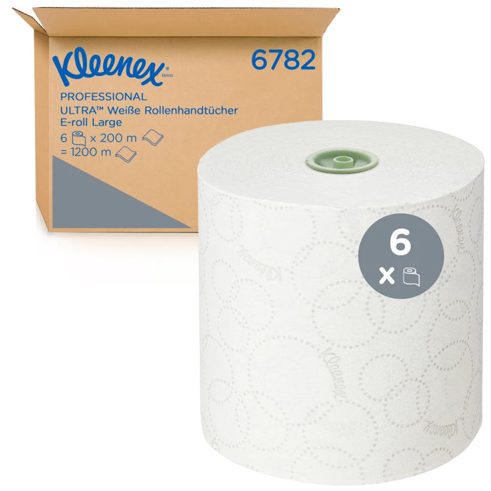 KLEENEX® Ultra paper towel rolls, 2-ply, white, large roll