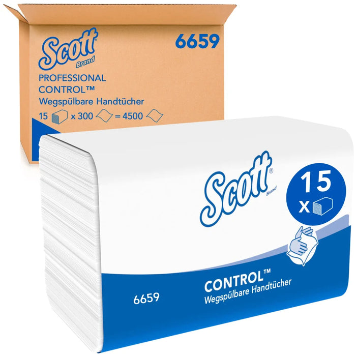 SCOTT® Control™ towel paper, 1-ply, 21 x 21.5 cm