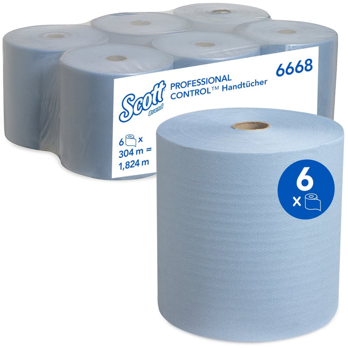 SCOTT® roll towels, blue, 1-ply