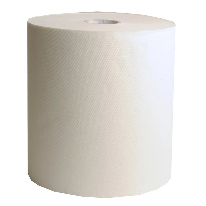 Roll towel paper, 2-ply, white