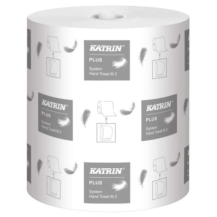 KATRIN Plus System handdoek M2 papieren handdoekrol, 2-laags