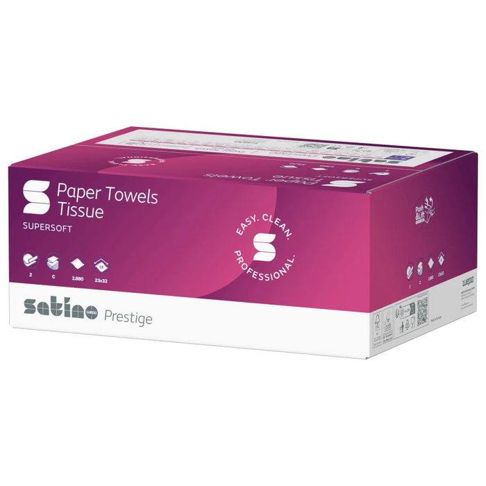 Satino paper towels prestige, C-fold, 23 x 32 cm, PT3