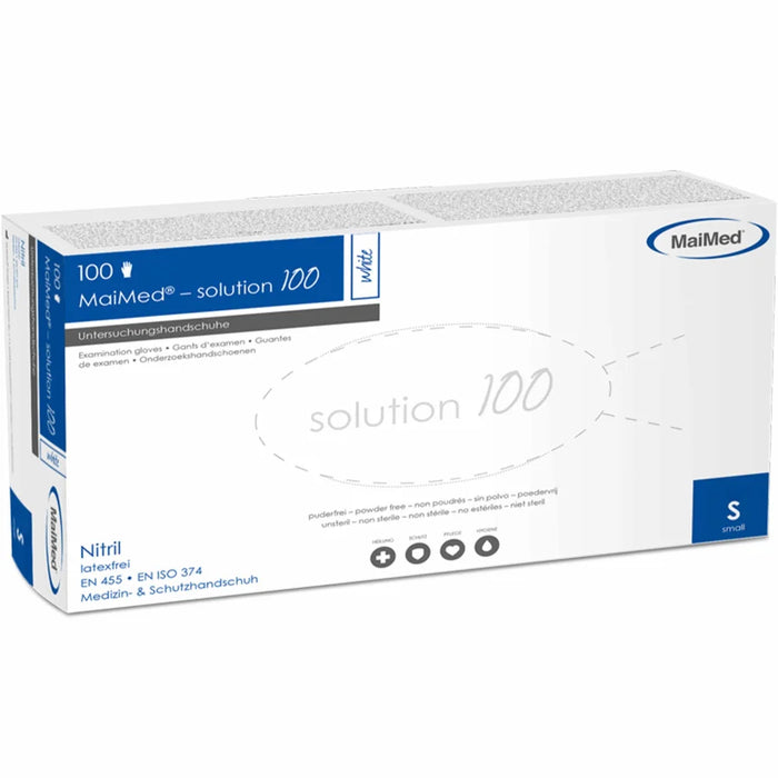 MaiMed® solution 100 white disposable gloves, nitrile