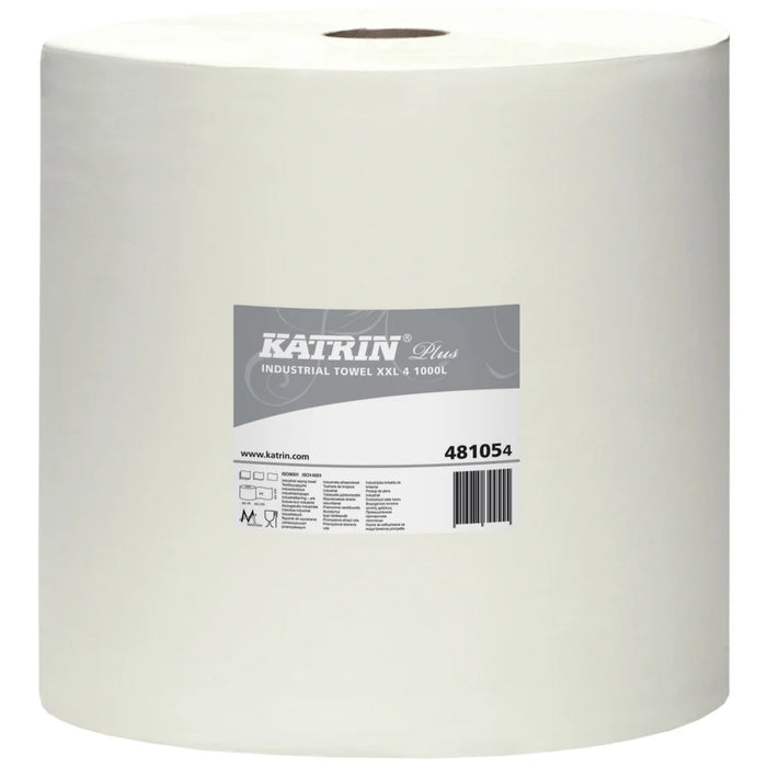 KATRIN XXL cleaning cloth roll, 38 x 36 cm, bright white