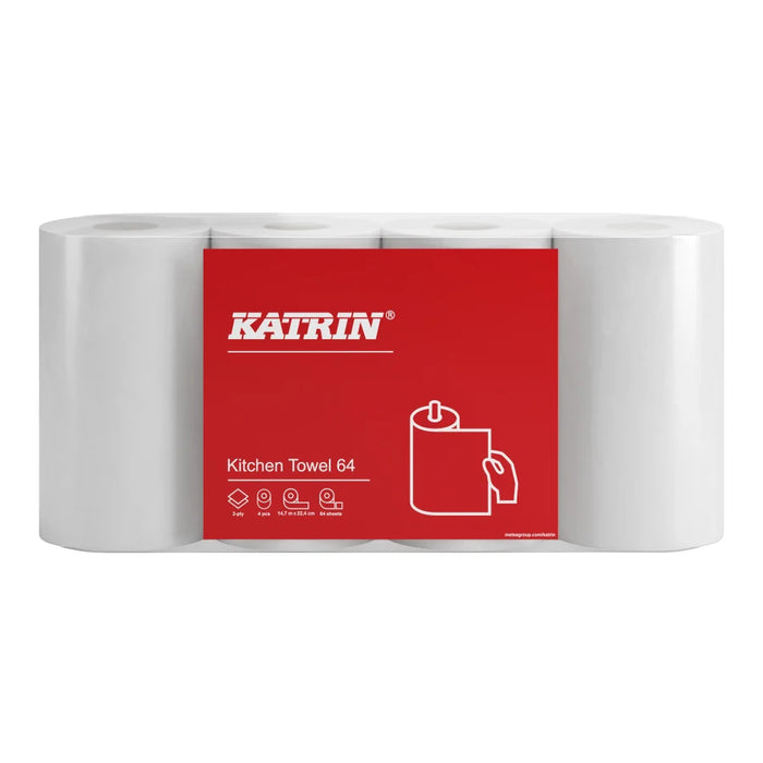 KATRIN kitchen roll 64 sheets, 2-ply, white