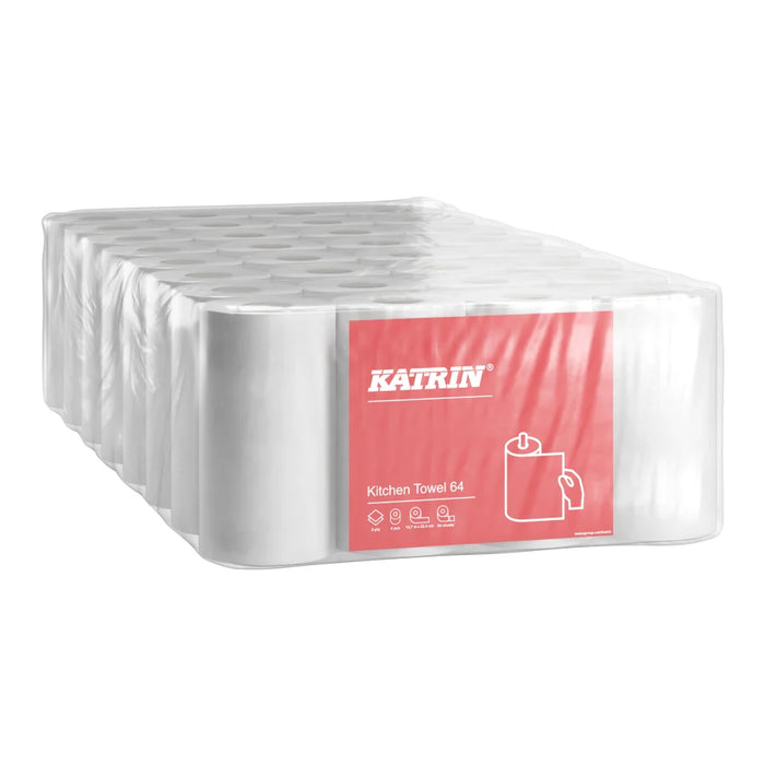 KATRIN kitchen roll 64 sheets, 2-ply, white