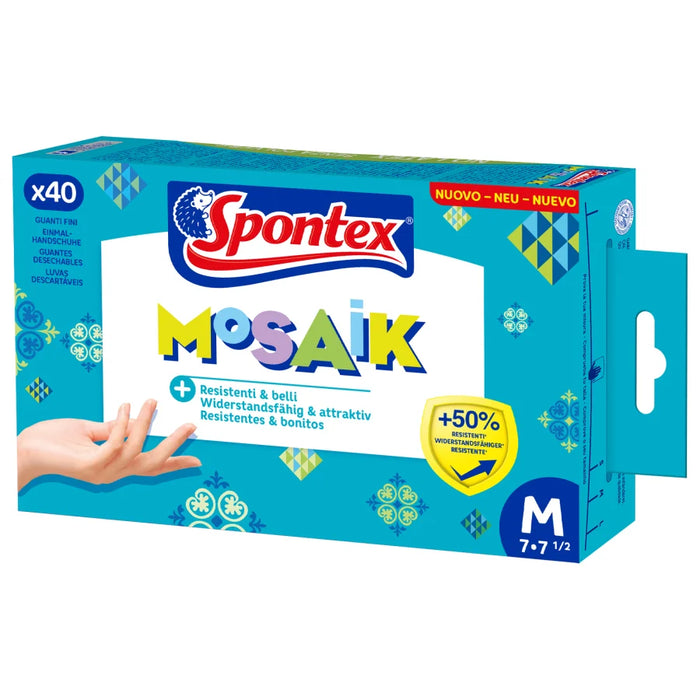 Spontex Mosaik household gloves, nitrile