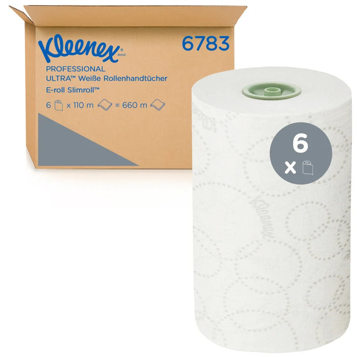 KLEENEX® Ultra Slimroll paper towel rolls, 2-ply, white