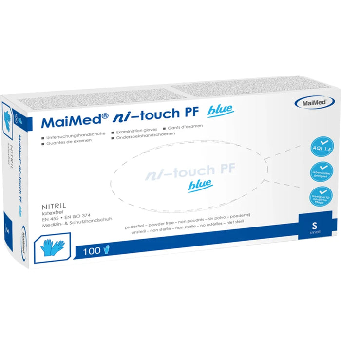 MaiMed® MyClean ni-touch disposable gloves, nitrile, blue