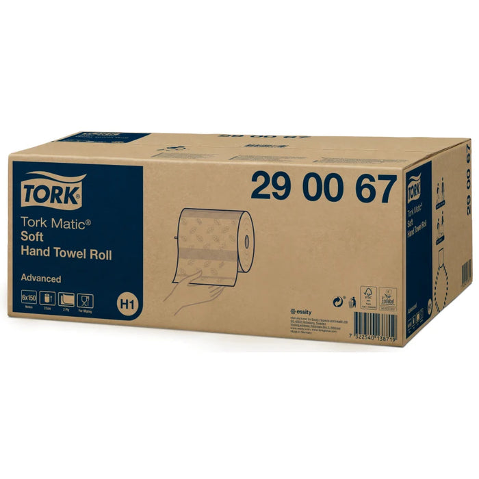 Tork towel rolls Matic®, H1 compatible, 21 cm x 150 m, white