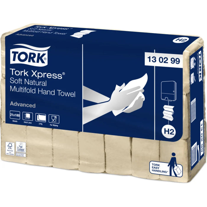 Tork Xpress® Paper Towels, H2 Compatible, 21.3 x 24 cm