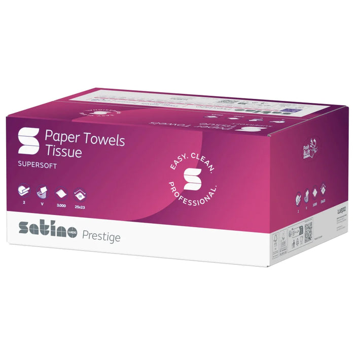 Satino paper towels prestige, 25 x 23 cm, V-fold, PT3