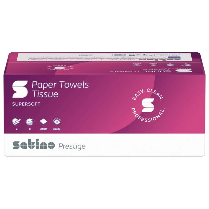 Satino paper towels prestige, C-fold, 23 x 32 cm, PT3