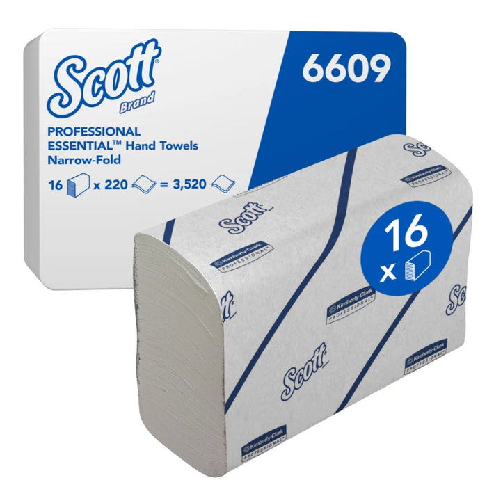 SCOTT® Essential™ Paper Towels, 2-ply, 18.6 x 21.2 cm