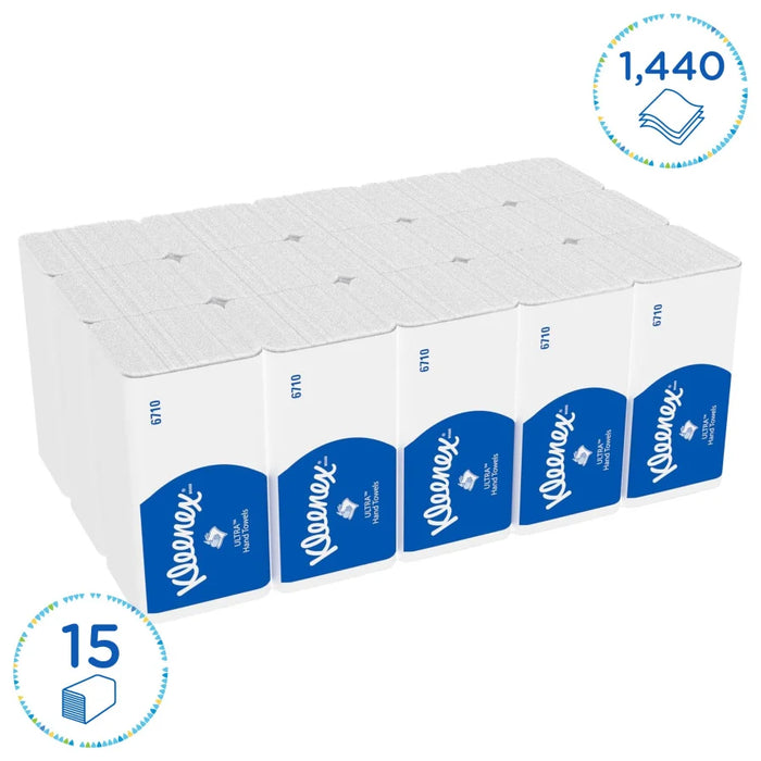 Kleenex® Ultra™ towel paper, 3-ply, 31.5 x 21.5 cm