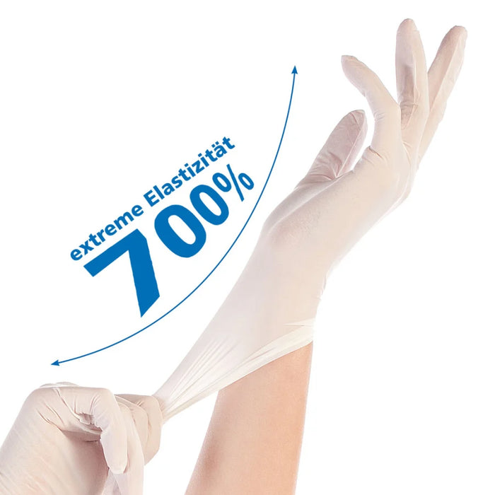 HYGOSTAR® Nitrile Gloves Safe Super Stretch, powder-free, white