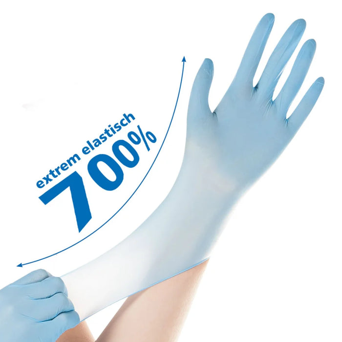 HYGOSTAR® Nitrile Gloves Safe Super Stretch, powder-free, blue