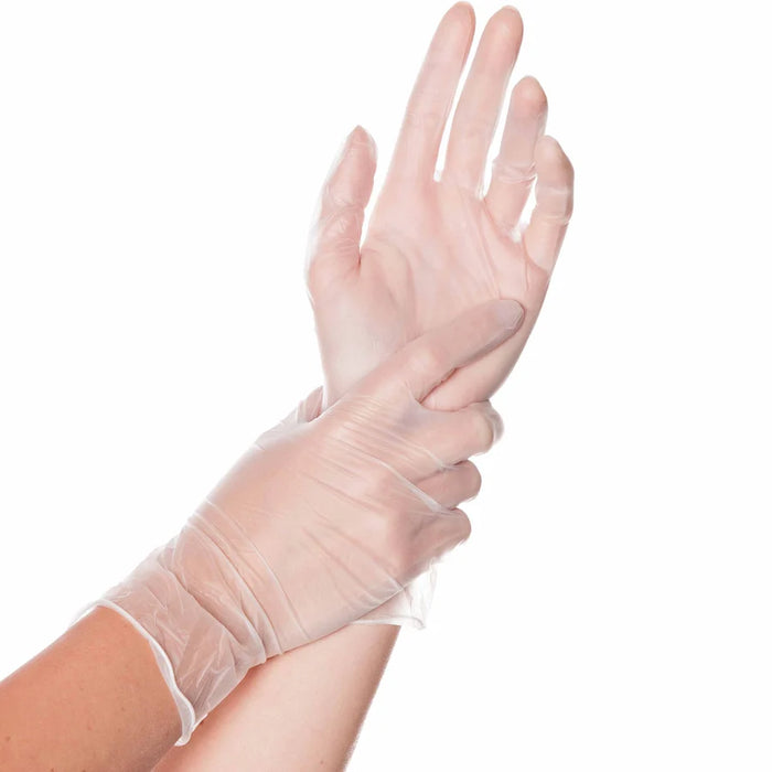 Hygonorm® vinyl gloves Classic Light, powdered, transparent