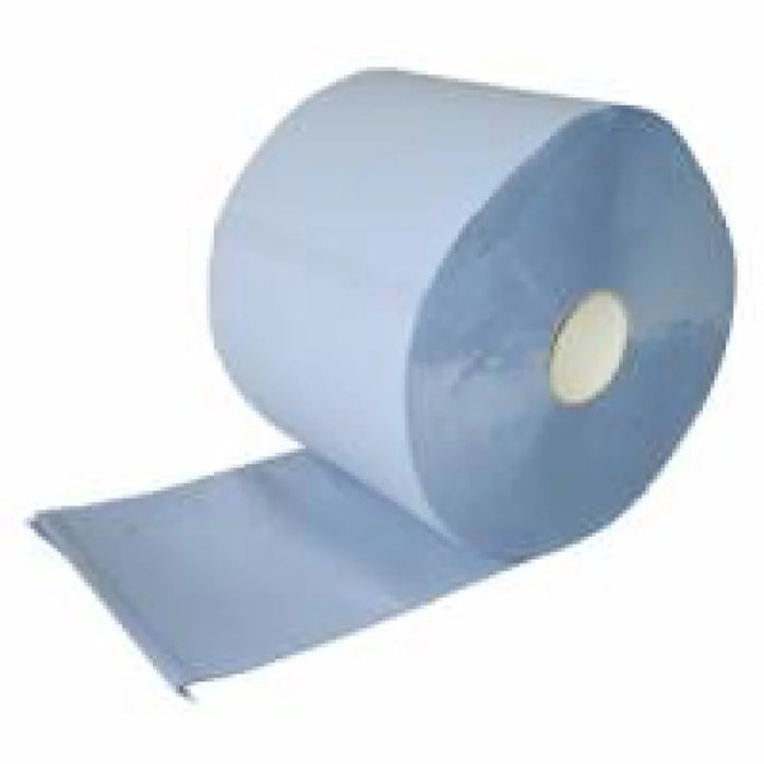 Paper cleaning cloth on roll, 36x38 cm, 3-ply, blue