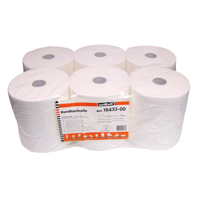 zetRoll® roll towel paper, 2-ply, white