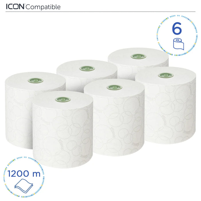 KLEENEX® Ultra paper towel rolls, 2-ply, white, large roll