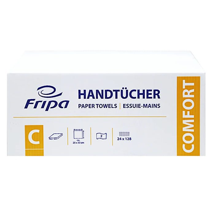 Fripa COMFORT paper towels, 25 x 33 cm, 2-ply