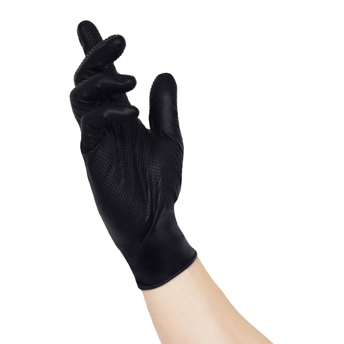 NITRAS TOUGH GRIP N disposable gloves, black