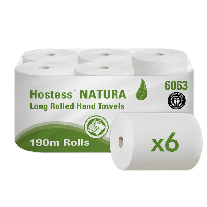 Kimberly-Clark Hostess Natura roll towels, grey