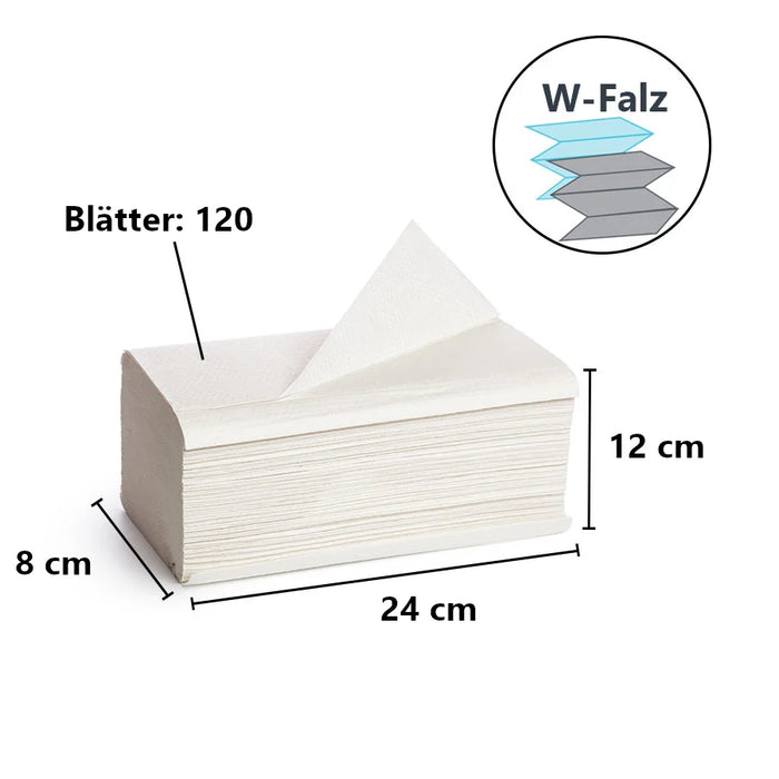 KATRIN W-fold folded towels Non Stop L Wide 120 sheets