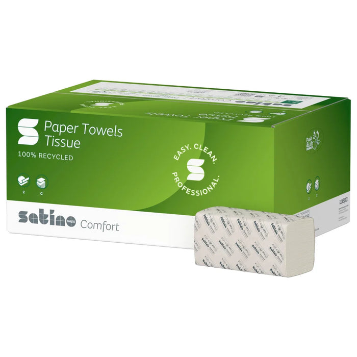 Satino paper towels comfort, C-fold, 25 x 32 cm