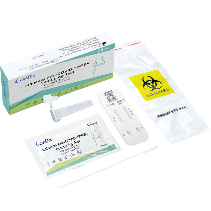 CorDx 4in1 Corona, Influenza A/B, RSV Combo Antigen Rapid Test