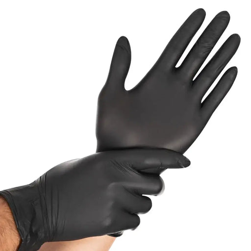 HYGOSTAR® Nitrile Gloves Safe Light powder-free black