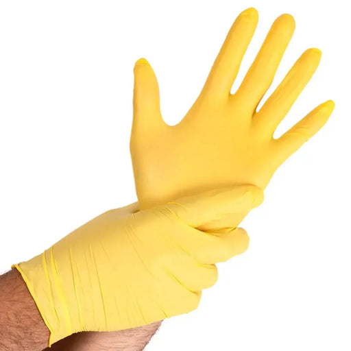 HYGOSTAR® Nitrile Gloves Safe Light powder-free yellow