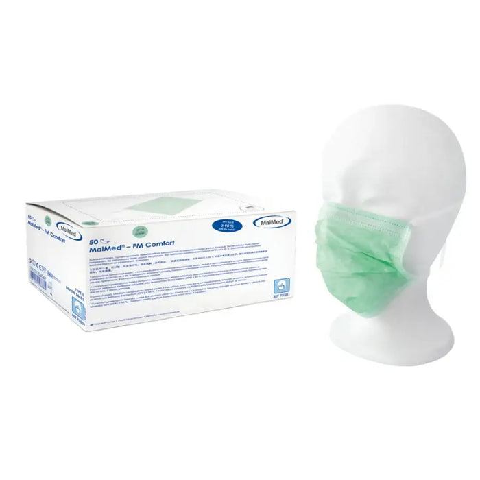 MaiMed® - FM comfort surgical face mask to tie green